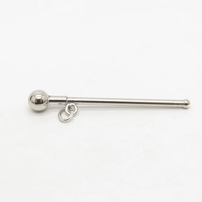 925 Sterling Silver Vintage Pillar Pendant