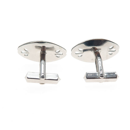 925 Sterling Silver Antique Japan Real Akoya Pearl Cufflinks