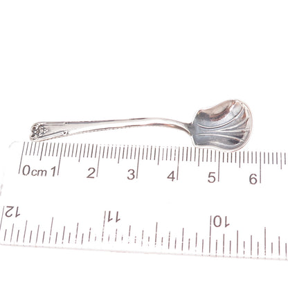 Sinclair Mfg. Co. 925 Sterling Silver Antique Art Deco Salt & Spices Spoon