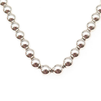 Tiffany & Co. Sterling Silver Vintage HardWear Ball Beaded Chain Necklace 18"