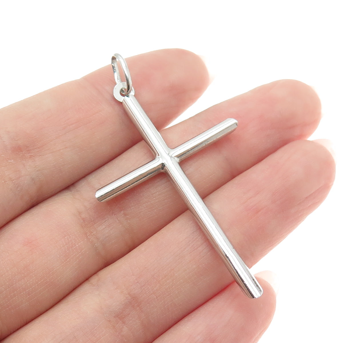 925 Sterling Silver Vintage Italy Cross Religious Pendant