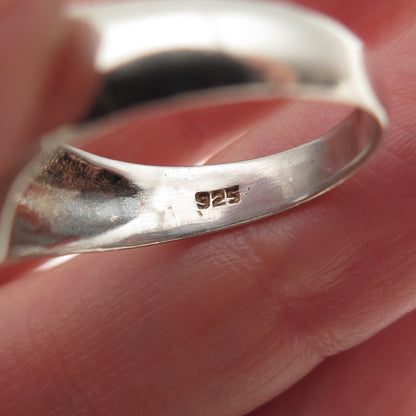 Chapal Zenray 925 Sterling Silver Vintage Open Heart Ring Size 7.25
