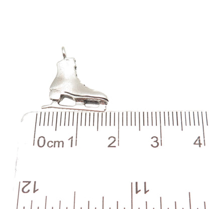 Peter Stone 925 Sterling Silver Vintage Ice Skating Mini Charm Pendant