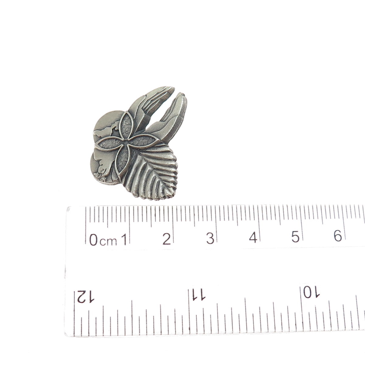 925 Sterling Silver Vintage World Peace Hands Butterfly Pin Brooch / Pendant