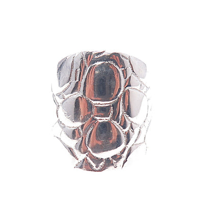 ELLE 925 Sterling Silver Real Round-Cut Ruby Flower Ring Size 8.25