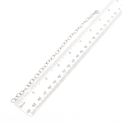 925 Sterling Silver Vintage Oval Link Bracelet 7.5"