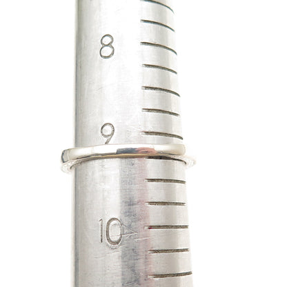 925 Sterling Silver Real Princess & Round-Cut Diamond Engagement Ring Size 9.25