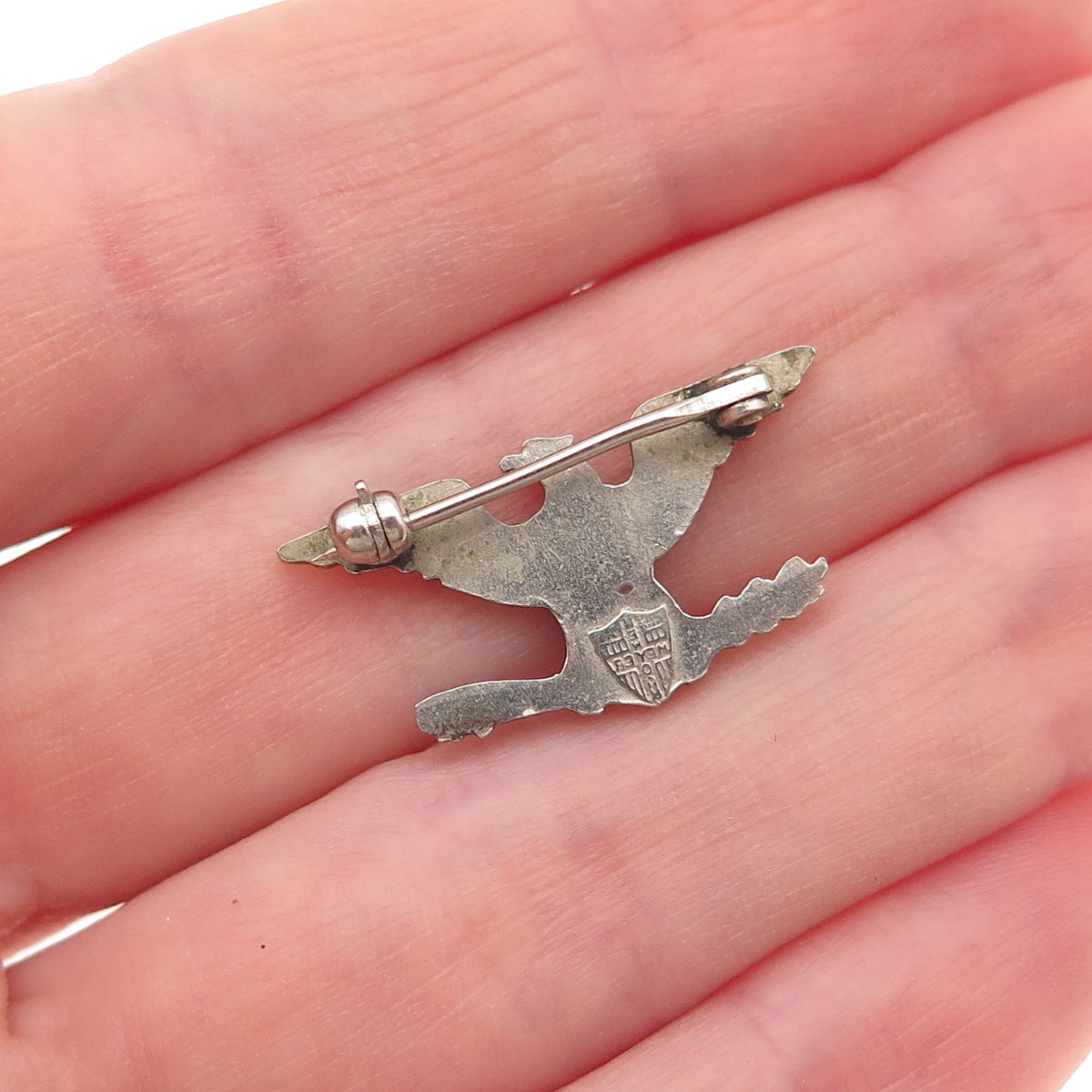 Meyer 925 Sterling Silver Antique WWII US Army Air Force Colonel Pin Brooch