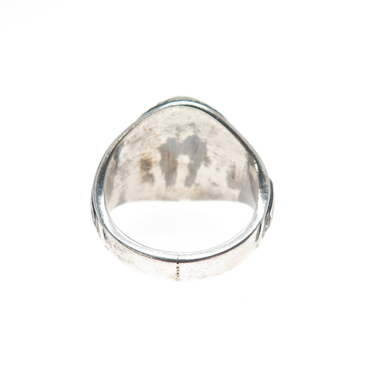 925 Sterling Vintage 1983 Lab-Created Ruby Veterans Middle School Ring Size 8