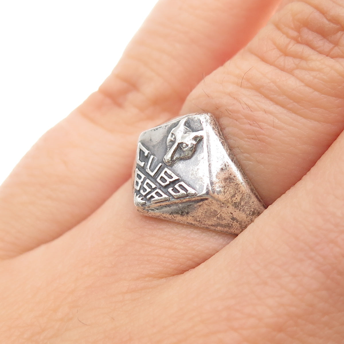 Robbins & Co. 925 Sterling Silver Vintage Boy Scouts of America Ring Size 5.25