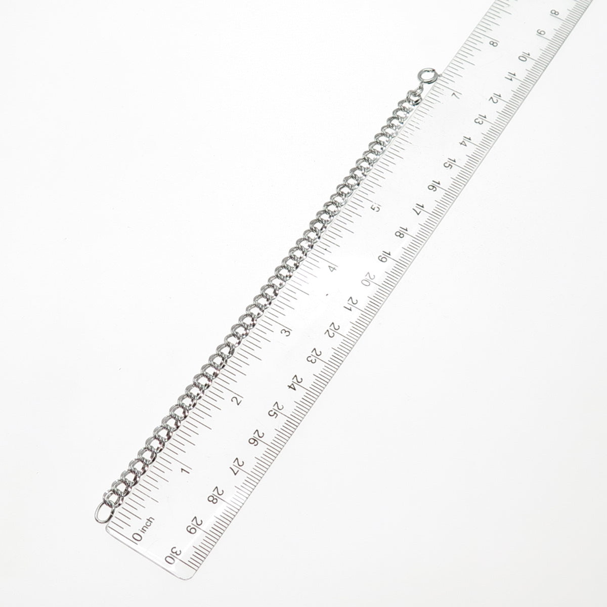 925 Sterling Silver Vintage Bismark Link Bracelet 7"