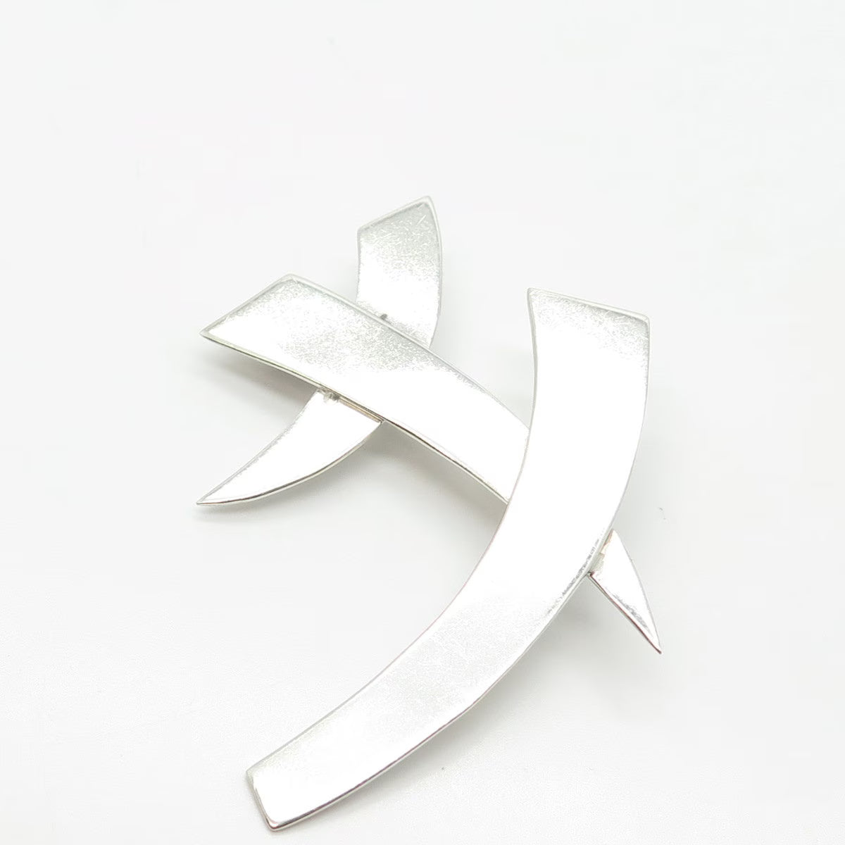 925 Sterling Silver Vintage Mexico Modernist Pin Brooch
