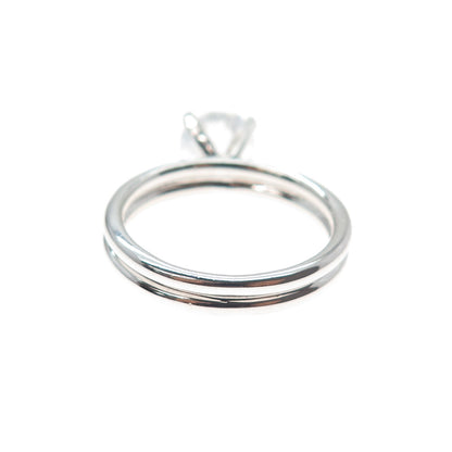 925 Sterling Silver Round-Cut C Z Engagement Ring Size 8.25