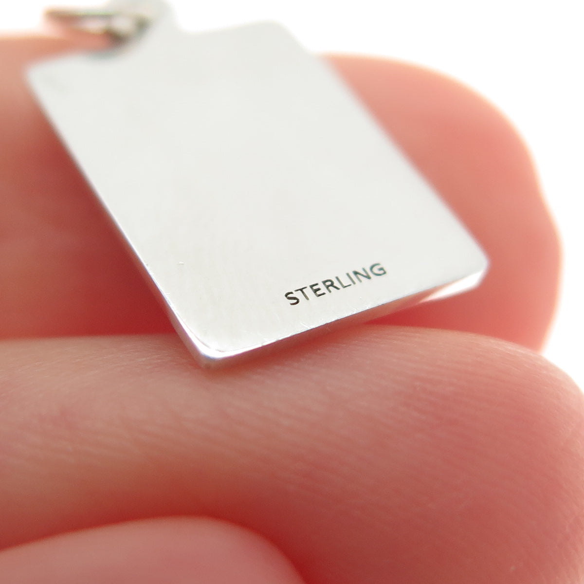 925 Sterling Silver Red Enamel Comes Close To Me Minimalist Charm Pendant