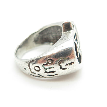 925 Sterling Silver Vintage Star of David Ring Size 5.75