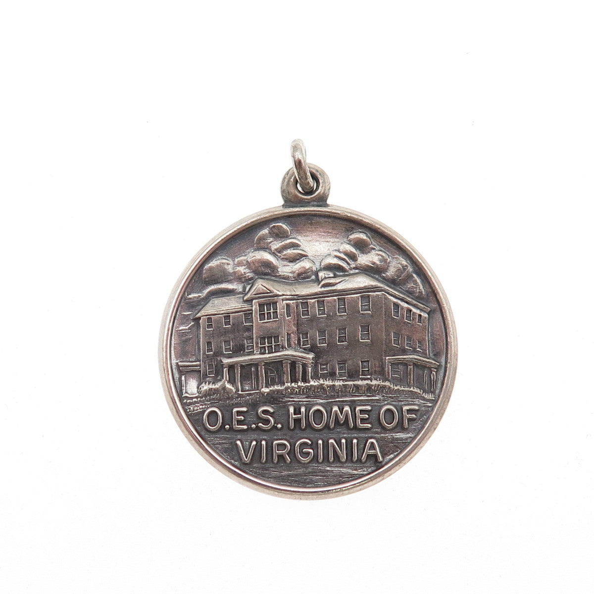 Binder Bros Sterling Vintage Order of the Eastern Star Virginia Charm Pendant