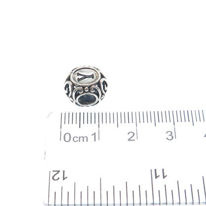 CHAMILIA 925 Sterling Silver Letter Y Initial Ornate Bead Charm