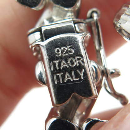 ITAOR 925 Sterling Silver Italy San Marco Link Bracelet 6.5"