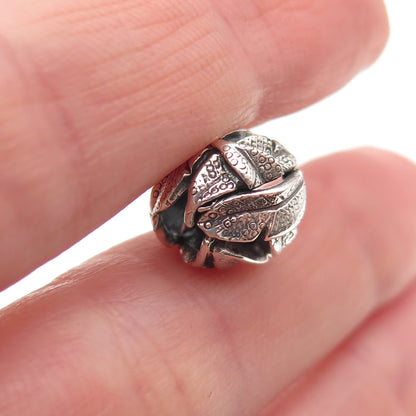 Trollbeads LAA 925 Sterling Silver Angel's Feathers Slide Bead Charm