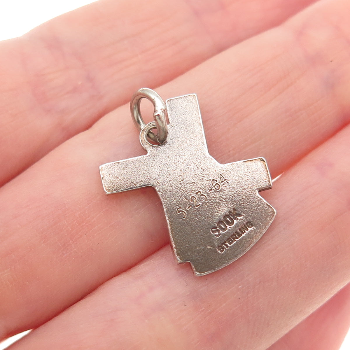 Sook 925 Sterling Silver Vintage Windmill Oxidized Mini Charm Pendant