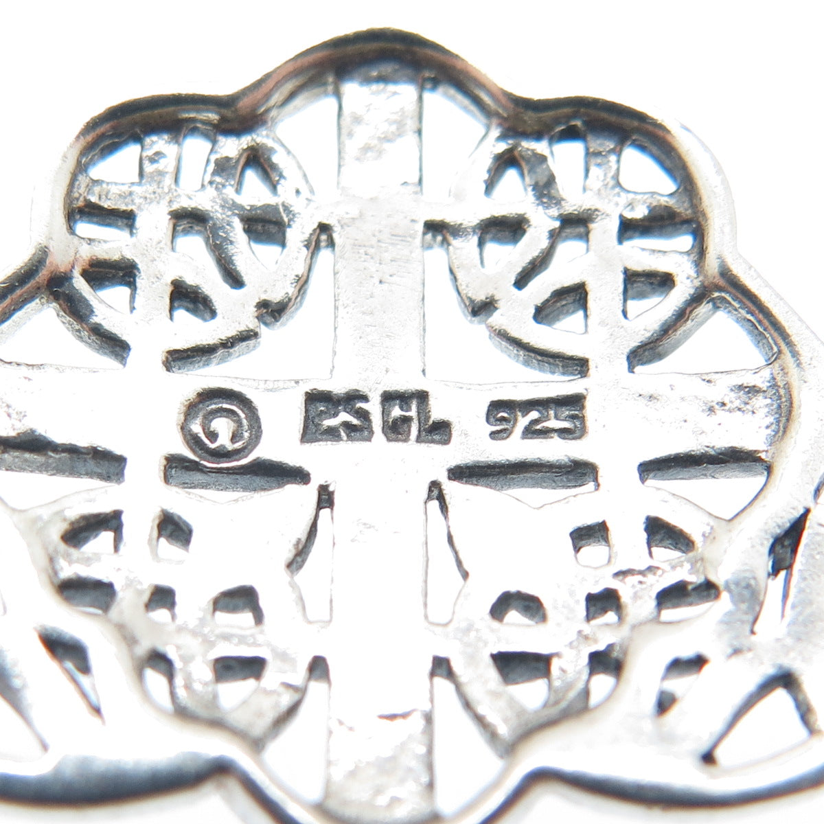 PETER STONE 925 Sterling Silver Vintage Celtic Knot Cable Chain Necklace 18"