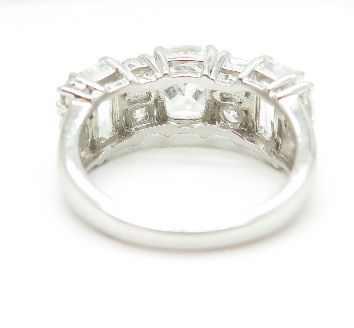 HAN 925 Sterling Silver Multi-C Z Ring Size 7