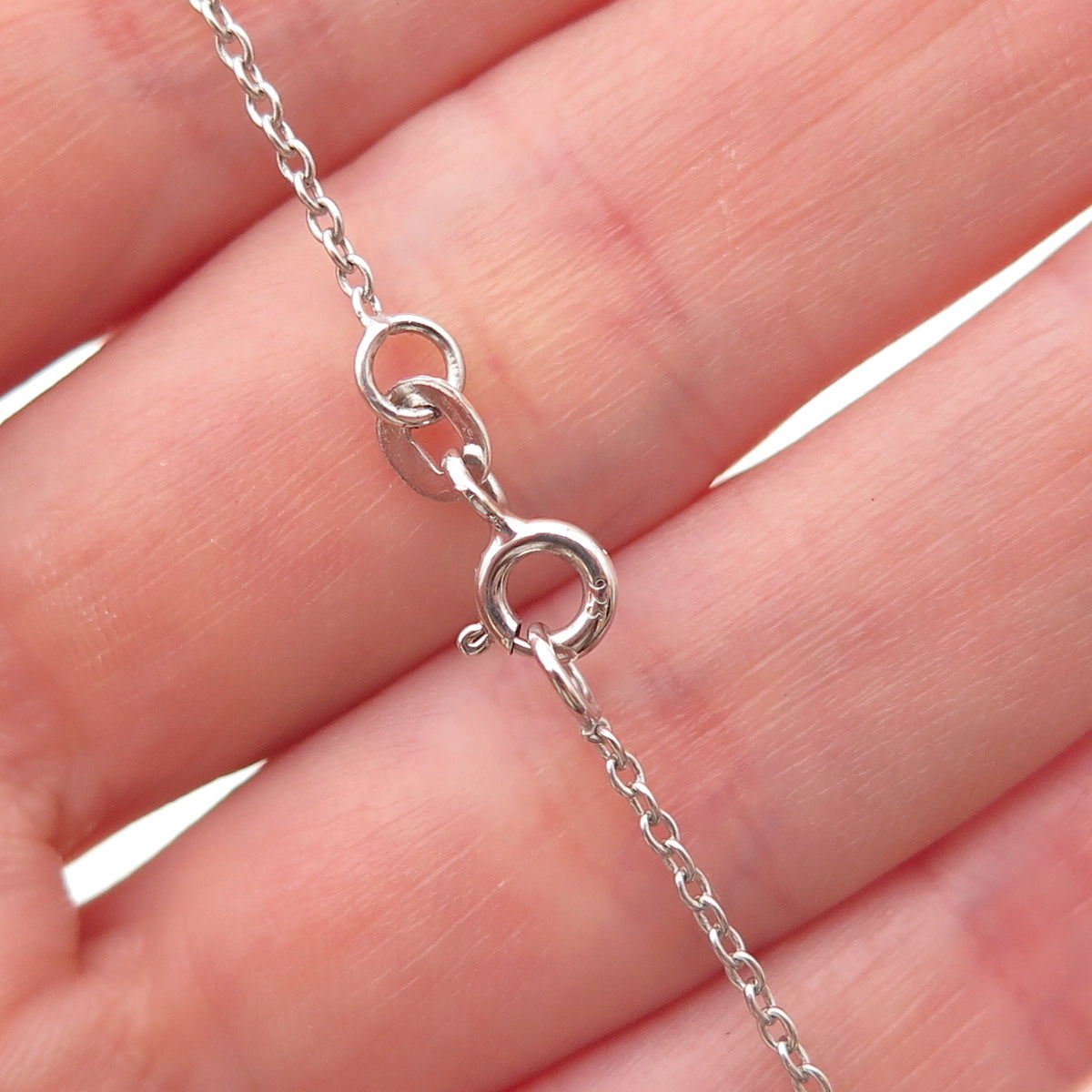 Chuck Clemency 925 Sterling Silver Real Tanzanite Cable Chain Necklace 18"