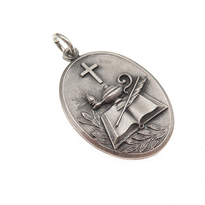 Dieges & Clust 925 Sterling Silver Vintage 1957 High School Medal Charm Pendant