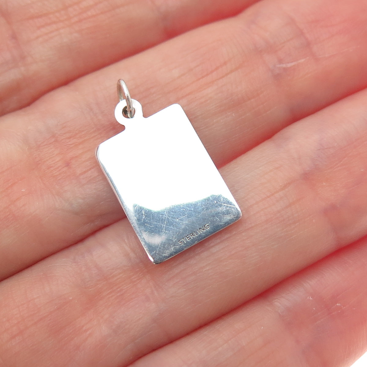 925 Sterling Silver Enamel I'm Not Single I'm Not Taken Minimalist Charm Pendant