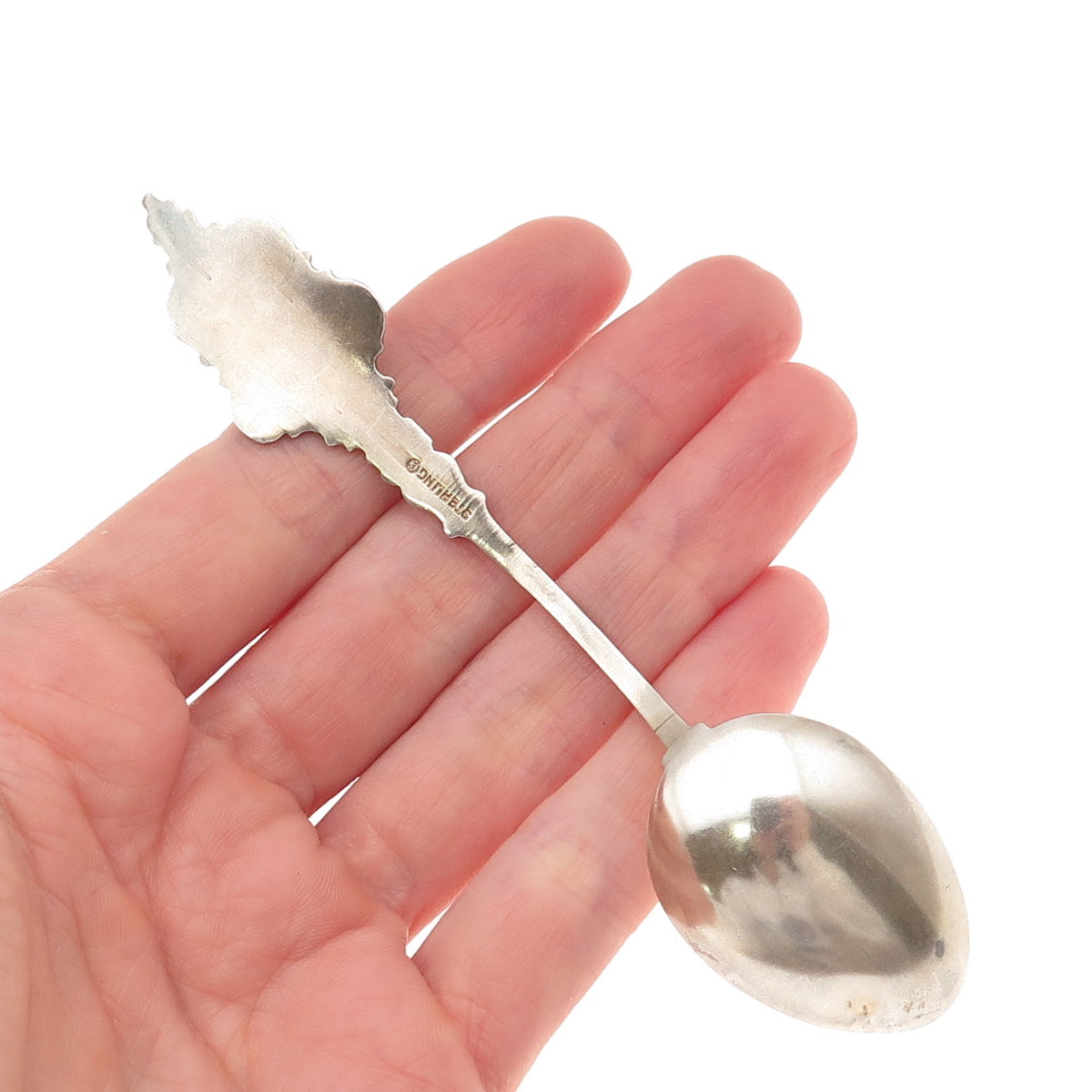 P.W. Ellis & Co 925 Sterling Antique Art Deco Canada Enamel Toronto Coffee Spoon