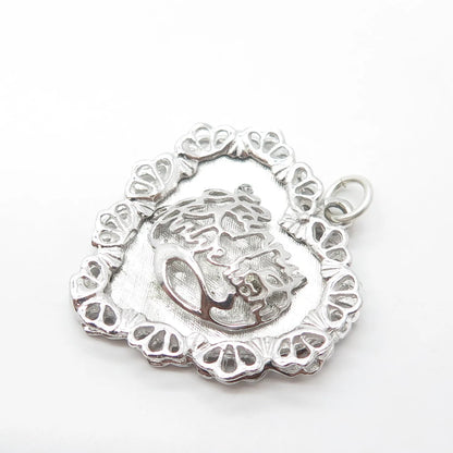 MARK MERCY 925 Sterling Silver Vintage "Happy Birthday" Heart Pendant