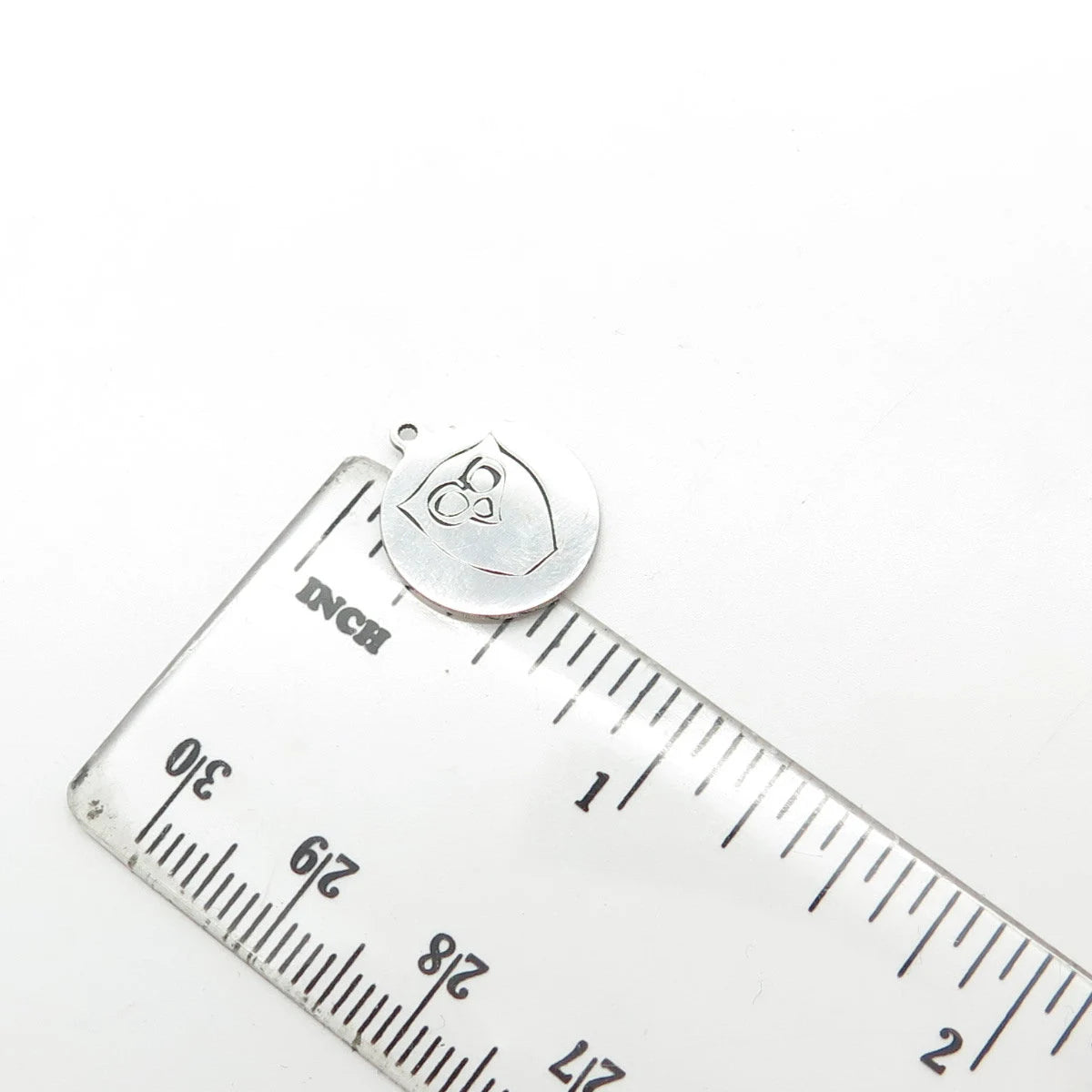925 Sterling Silver USA Two In Town Owl Bird Charm Pendant