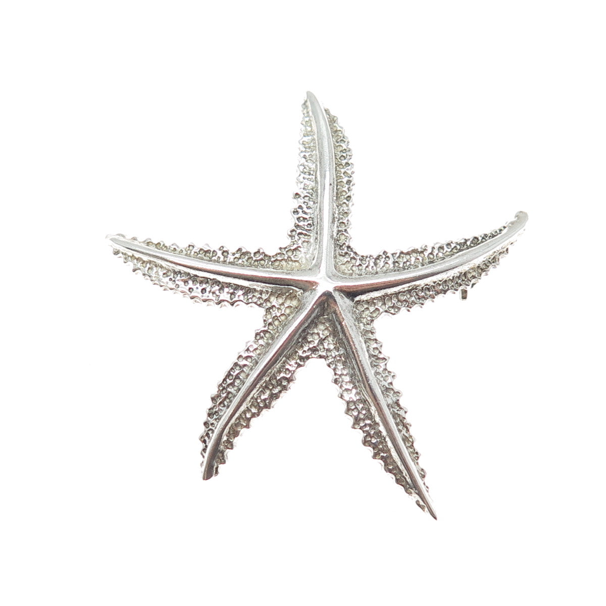 925 Sterling Silver Vintage Mexico Starfish Oxidized Pin Brooch