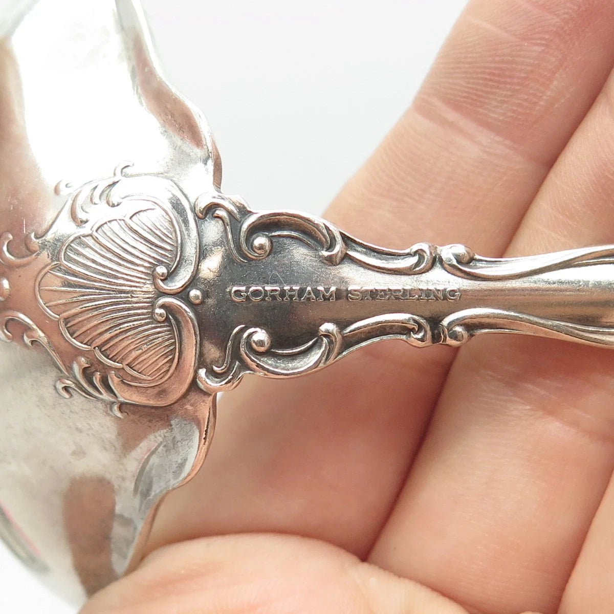925 Sterling Silver Antique Victorian Gorham Strasbourg - 1897 Gravy Ladle