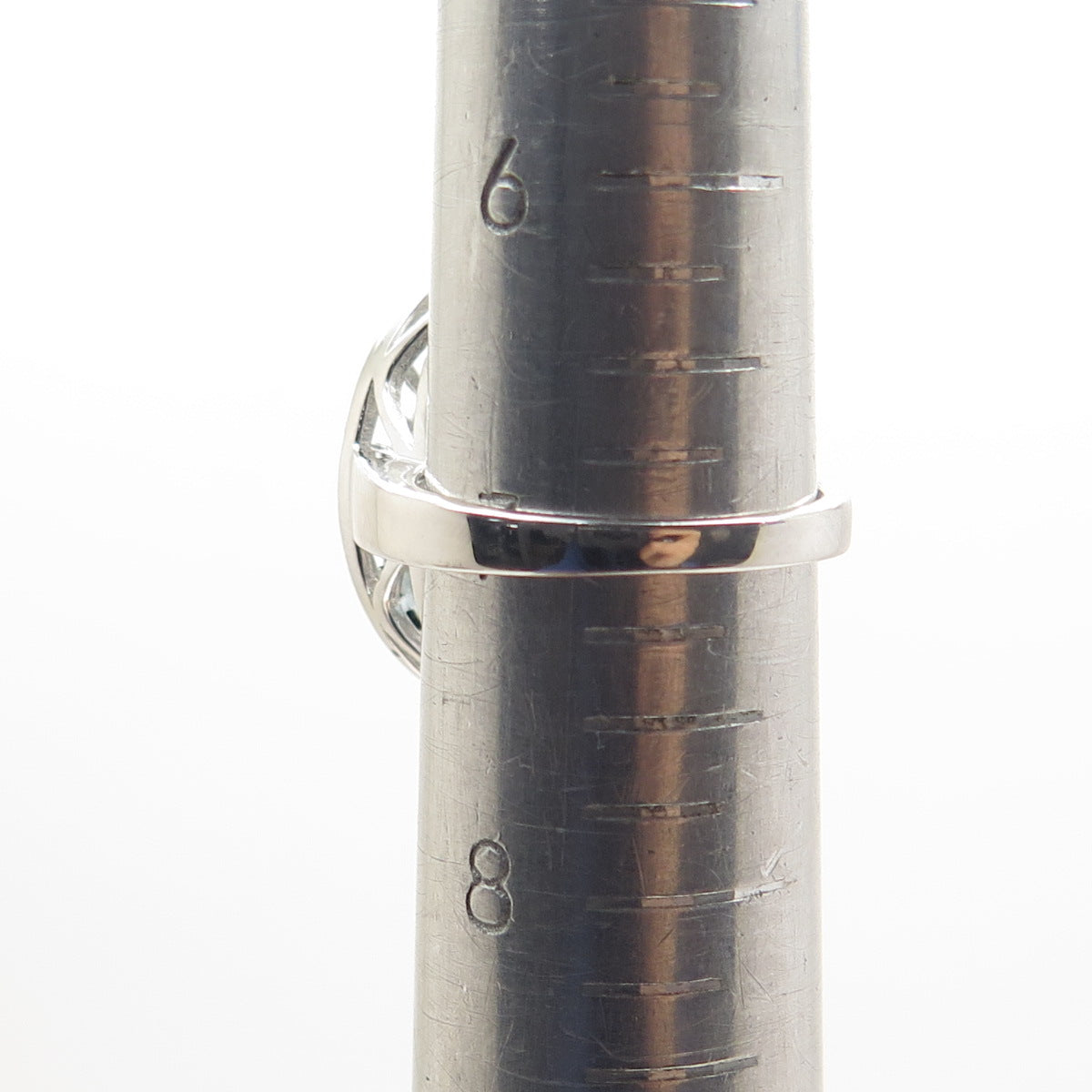 925 Sterling Silver Real Oval-Cut Blue Topaz Sunrise Oxidized Ring Size 7