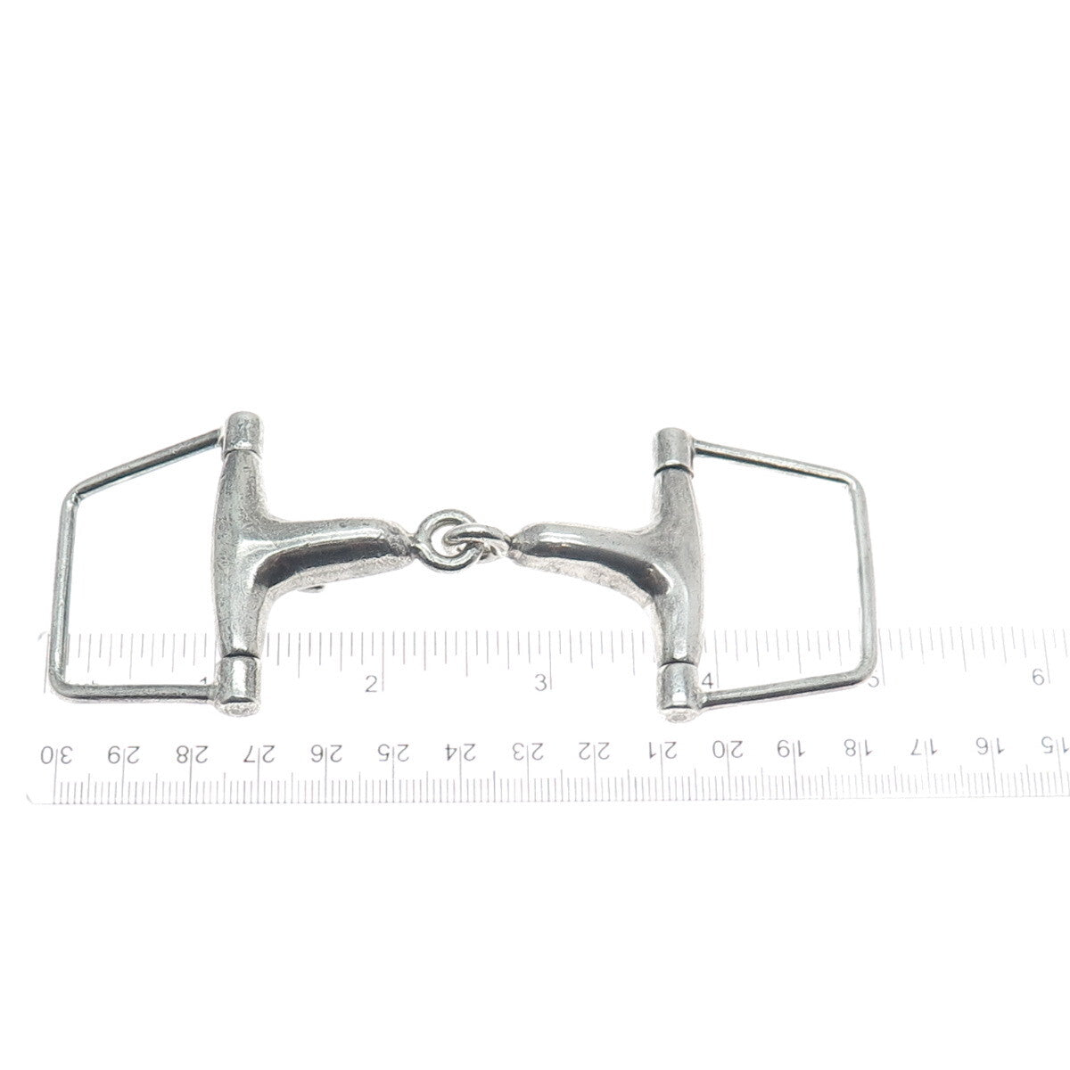 PAT AREIAS 925 Sterling Silver Vintage Snaffle Bit Belt Buckle
