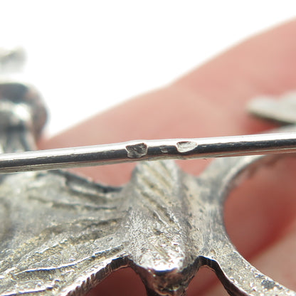 925 Sterling Silver Vintage African Inaranganak Croix Touareg Pin Brooch