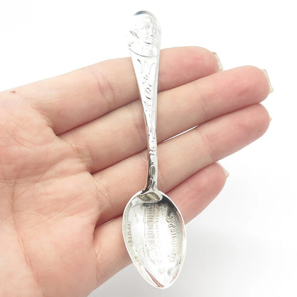 925 Sterling Silver Antique Mechanics Co. Washington D.C . The Capitol Spoon