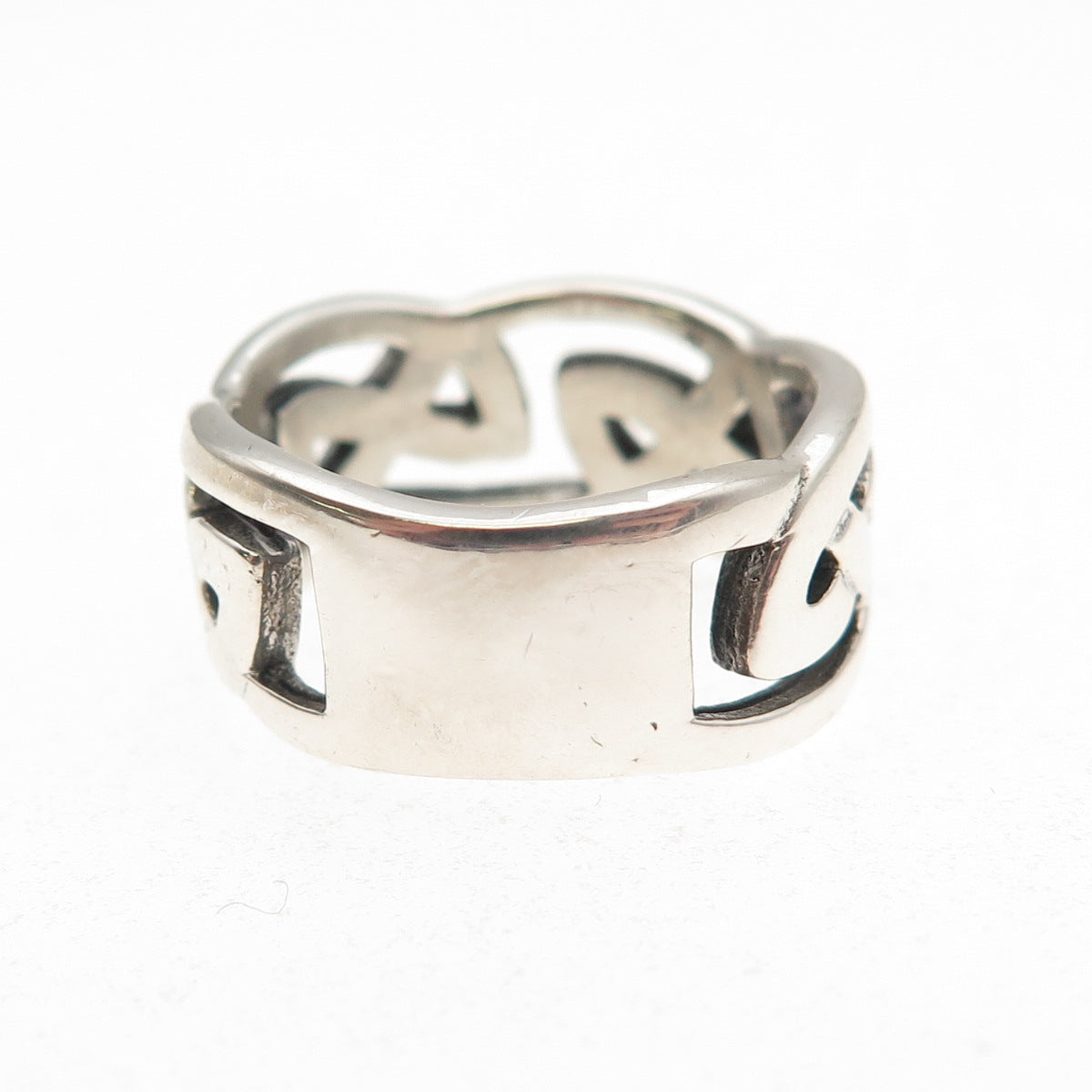 Kit Heath 925 Sterling Silver Vintage 1997 Celtic Knot Oxidized Ring Size 6.25