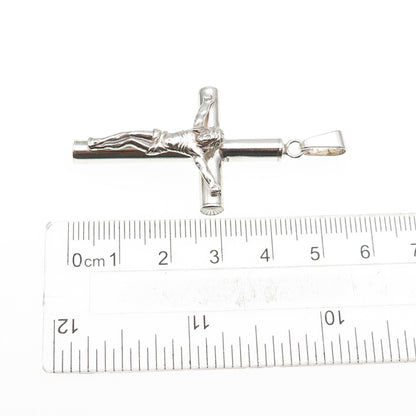 925 Sterling Silver Vintage Crucifix Cross Religious Pendant