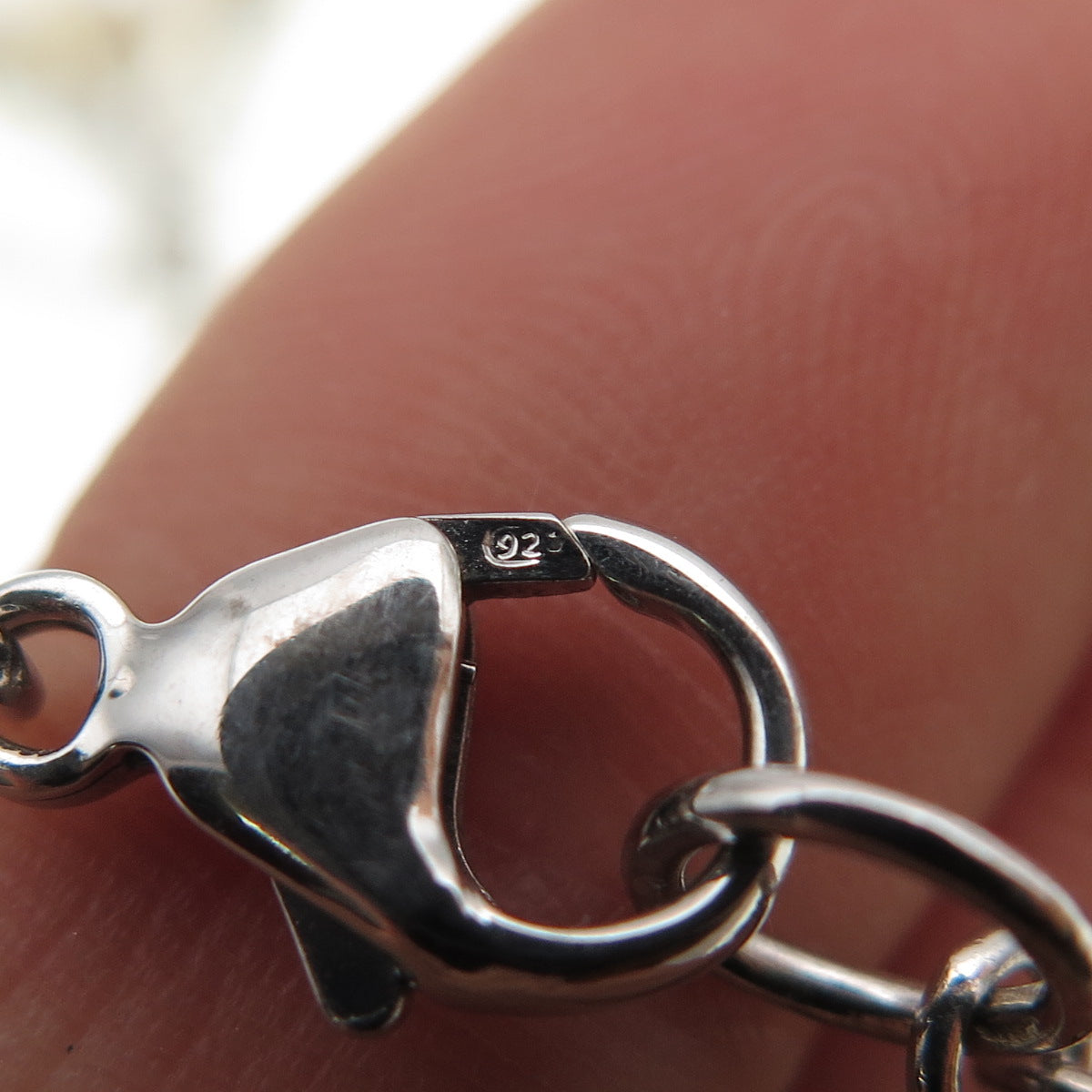 925 Sterling Silver Vintage Real Pearl By The Yard Tassel Chain Necklace 16"