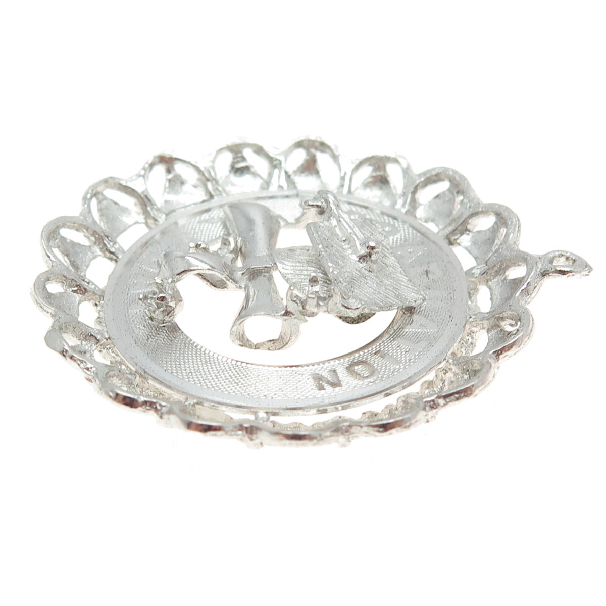 925 Sterling Silver Vintage "Graduation Day" Cap & Diploma Pendant