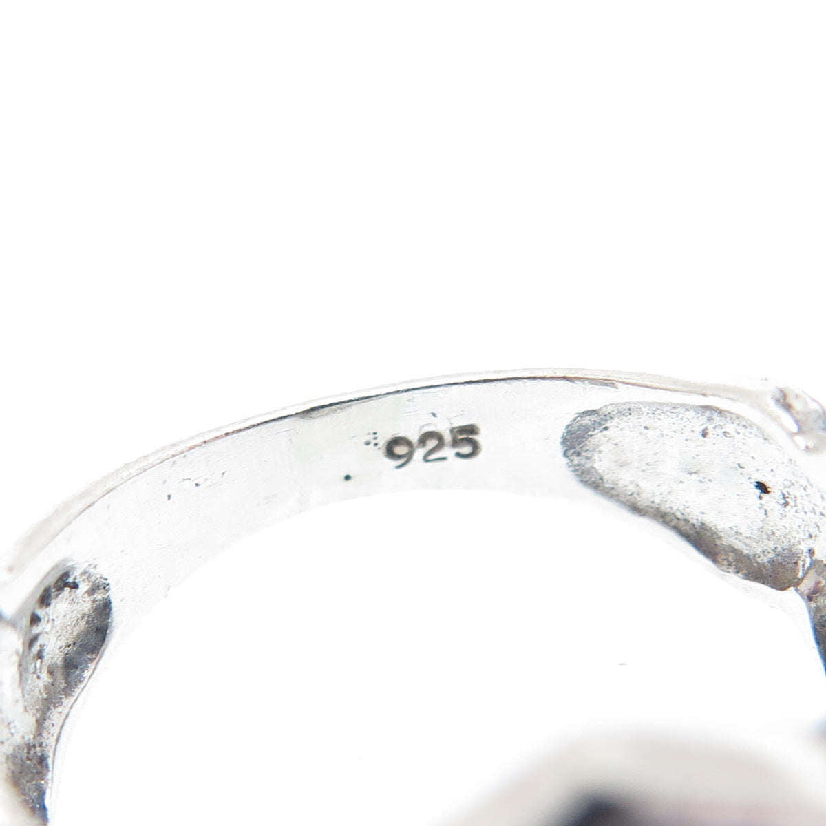 925 Sterling Silver Vintage Jaya Ganesha Elephant Oxidized Ring Size 7.25