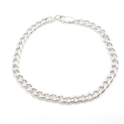 925 Sterling Silver Cable Link Bracelet 7"