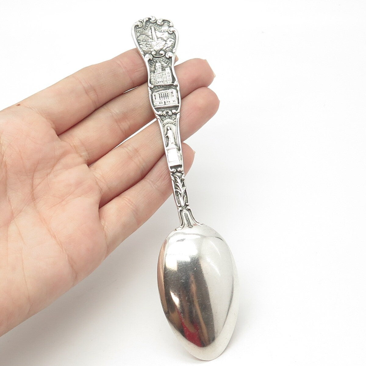 925 Sterling Silver Antique Art Deco Watson Portland States & Cities Spoon