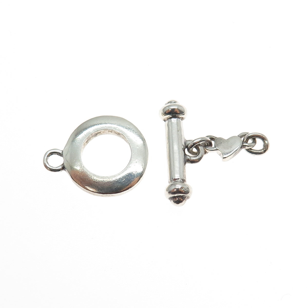 CAROLEE 925 Sterling Silver Vintage Bracelet / Necklace Toggle Lock