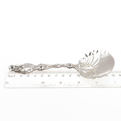 Whiting Mfg Co. 925 Sterling Silver Antique 1902 Lily Large Cucumber Server