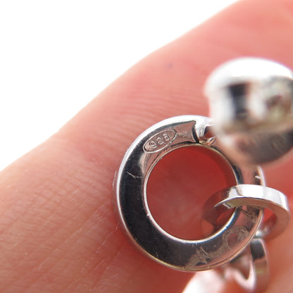 PIANEGONDA 925 Sterling Silver Italy Chain Drop Dangle Earrings