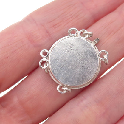 900 Silver Antique 1943 US Mercury Dime Coin Bracelet / Necklace Box Lock Clasp