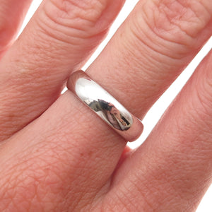 Chapal Zenray 925 Sterling Silver Vintage Classic Wedding Band Ring Size 6.75